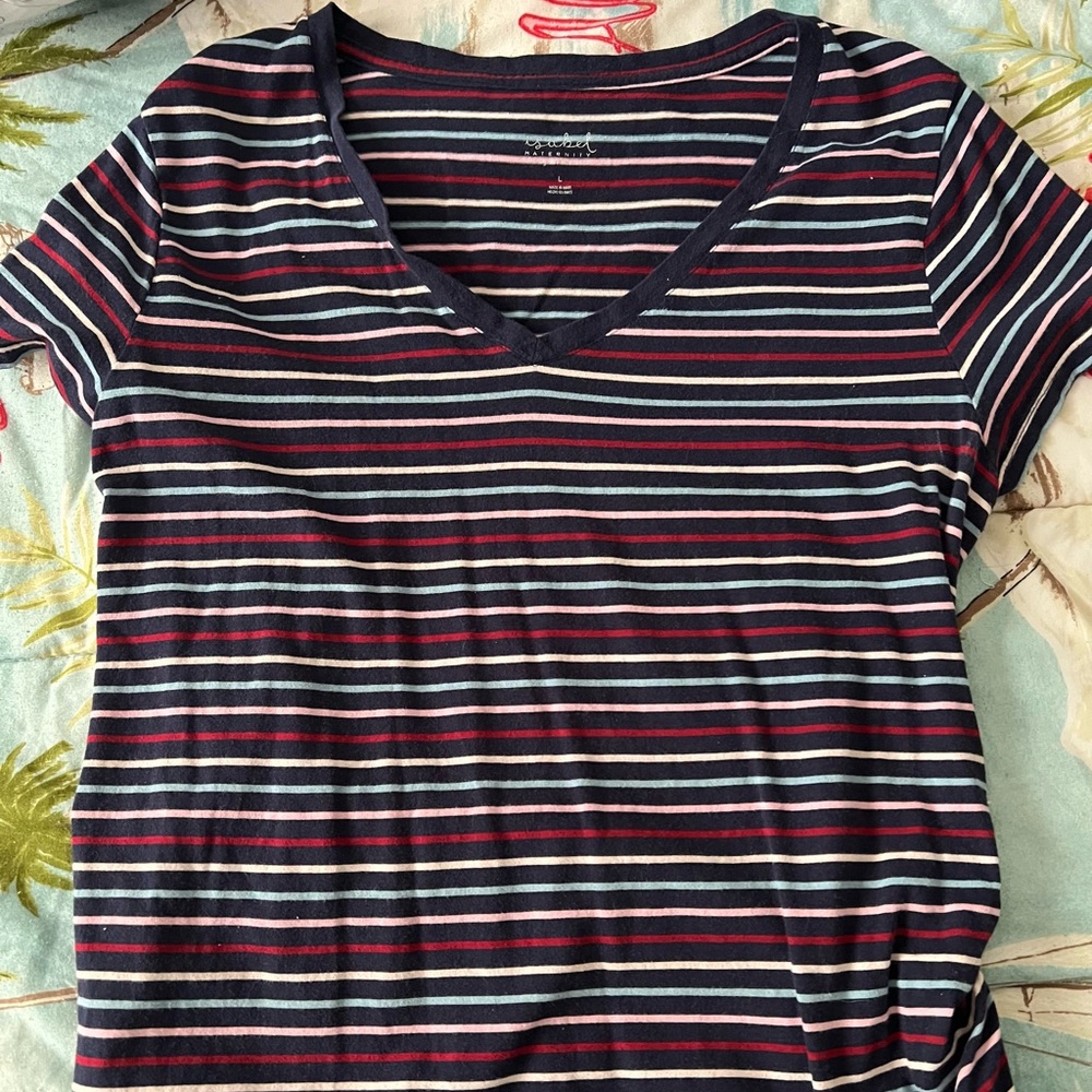 Isabel maternity striped shirt